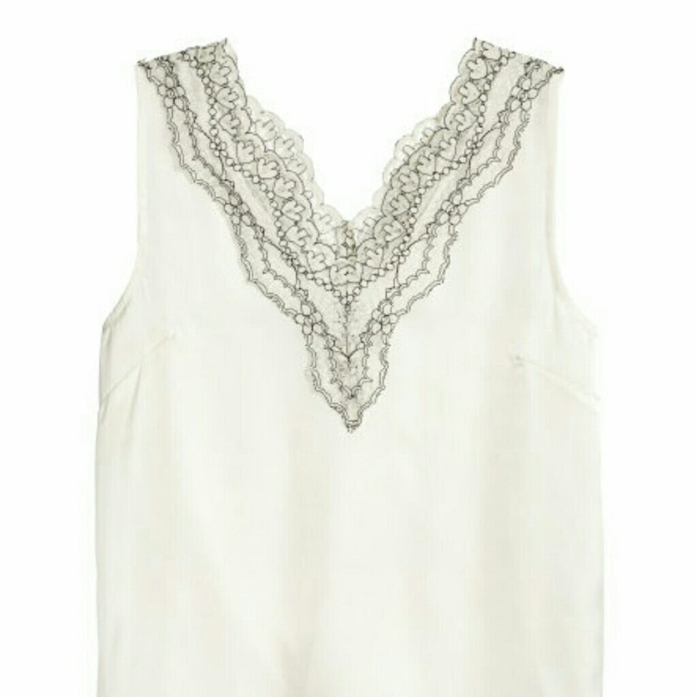 H&M Lace V Neck Camisole Top 2/$14